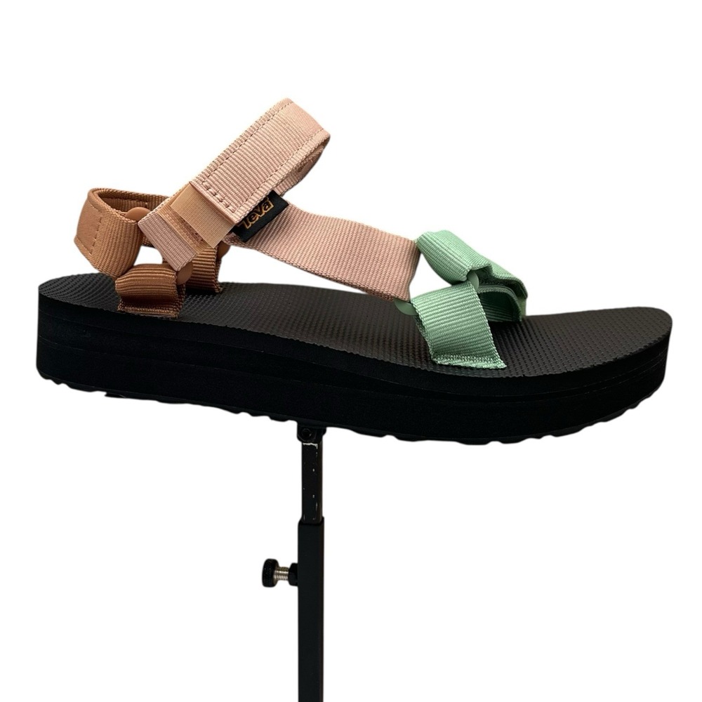 Teva Midform Universal‎ Womens Sport Sandal Sz 7 Clay Green Tan Brown Adjustable